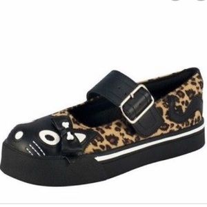 TUK leopard cat mary janes